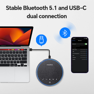 Stable Bluetooth 5.1&amp;amp;amp;USB-C dual connection