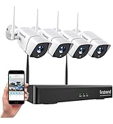 [Newest] Wireless Security Camera System, Firstrend 8CH 1080P Wireless NVR System with 4pcs 2MP I...