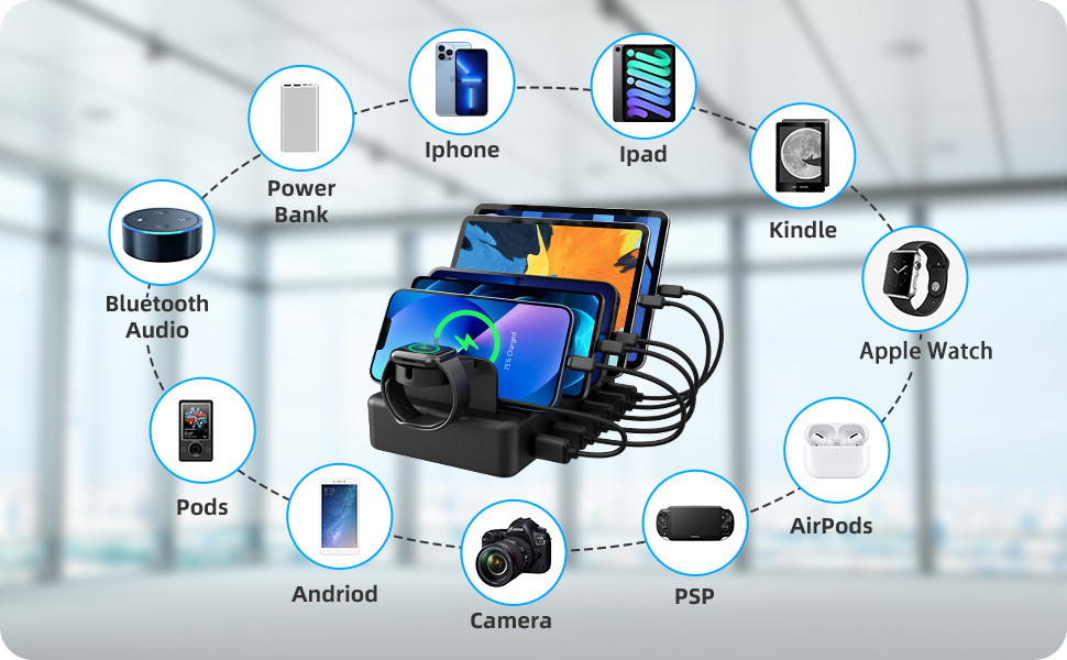 charging dock for multiple devices