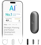 Plaud NotePin S AI Voice Recorder, Wearable AI Notetaker, AI Transcribe &amp; Summarize, Support 112 ...
