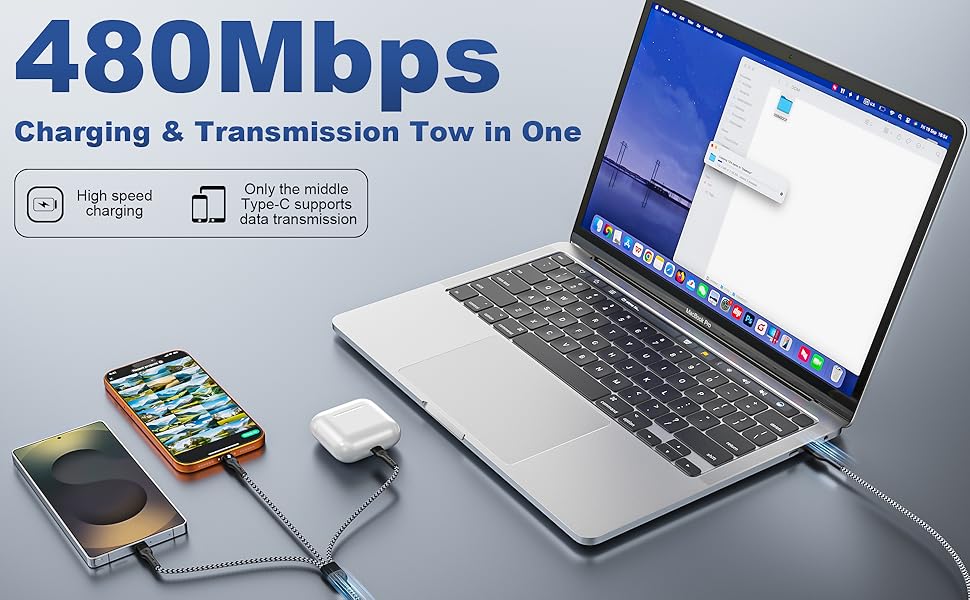 3 in1 multi charging cable