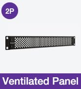 VCELINK 1U Ventilated Blank Panel for 19" Server Rack, Detachable Design Network Cabinet Spacer, ...