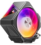 upHere up1 Elite CPU Cooler - 4 Heat Pipes, Infinity ARGB Mirror Top, Quick-Release Fans, Intel L...