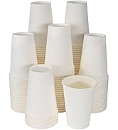 Kuerqi Coffee Cups, 50 Count 12 Oz Disposable Coffee Cups for Hot &amp; Cold Drinks, Leak-Free Food S...