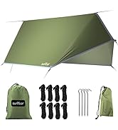 Sunyear Hammock Tent Rain Fly-Camping Hammock Outdoor Tarp-Small Door Design-Keep Side Wind Rain-...