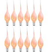 12PK Silicone Christmas Light Bulbs, Replacement Bulbs for Chandeliers | C7/E12 Candelabra Base, ...