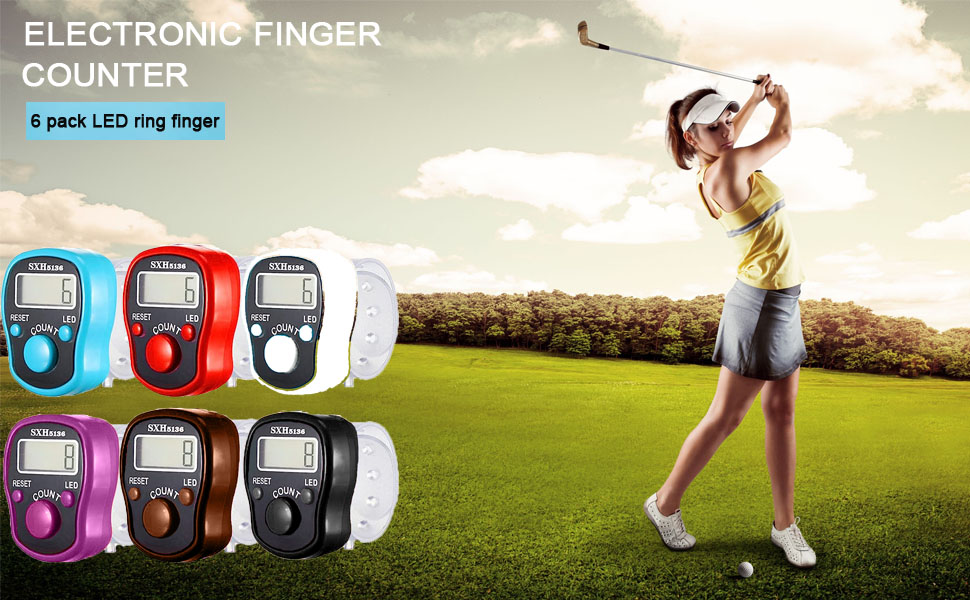 Electronic Finger Counter 5 Digit LCD Electronic Digital Display Finger Hand Tally Counter counting