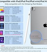 Stylus Pen for iPad 2018-2025 with Palm Rejection, Active Pencil for iPad 10th 9th 8th 7th 6th Gen