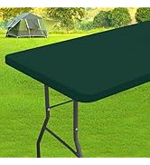 homing 6 Foot Rectangle Spandex Tablecloths, Stretch Elastic Fitted Table Cover, Washable Fabric ...