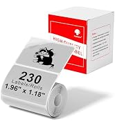 [230 pcs] Phomemo Transparent Thermal Label Paper 50x30mm, Compatible with Phomemo M110/M220/M120...