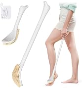 GEENOA New Foot Brush with Adjustable Long Handle, 3-in-1 Foot Scrubber for Wet or Dry Brushing, ...