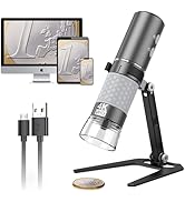 Bysameyee Wireless Digital Microscope 4K HD Wi-Fi Microscope Camera Digital Magnifier Compatible ...