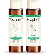 Soapbox Tea Tree Shampoo and Conditioner Set, Scalp Balancing with Tea Tree Oil, Jojoba Oil, Aloe...