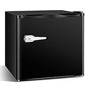 Antarctic Star Mini Upright Freezer -1.2 cu.ft Compact freezer with Removable Shelves and Adjusta...