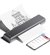 Phomemo M08F Portable Printers Wireless for Travel, Thermal Printer Support 8.5" X 11" US Letter ...