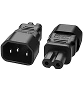 JSADZKJ IEC 320 C14 to C7 Power Adapter, C14 Male to C7 Female Power Socket Converter, AC Power C...