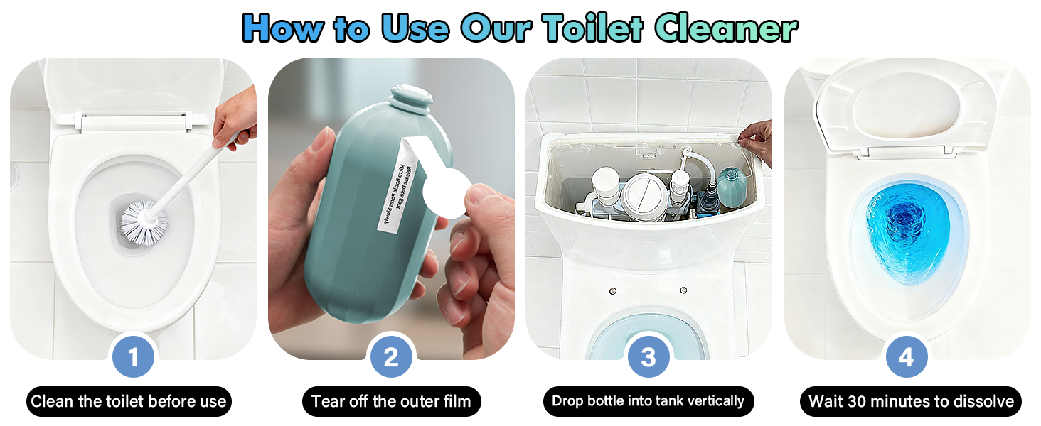 2Pcs Toilet Cleaner for bathroom