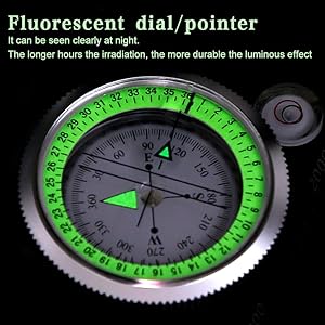 Fluorescent dial/pointer