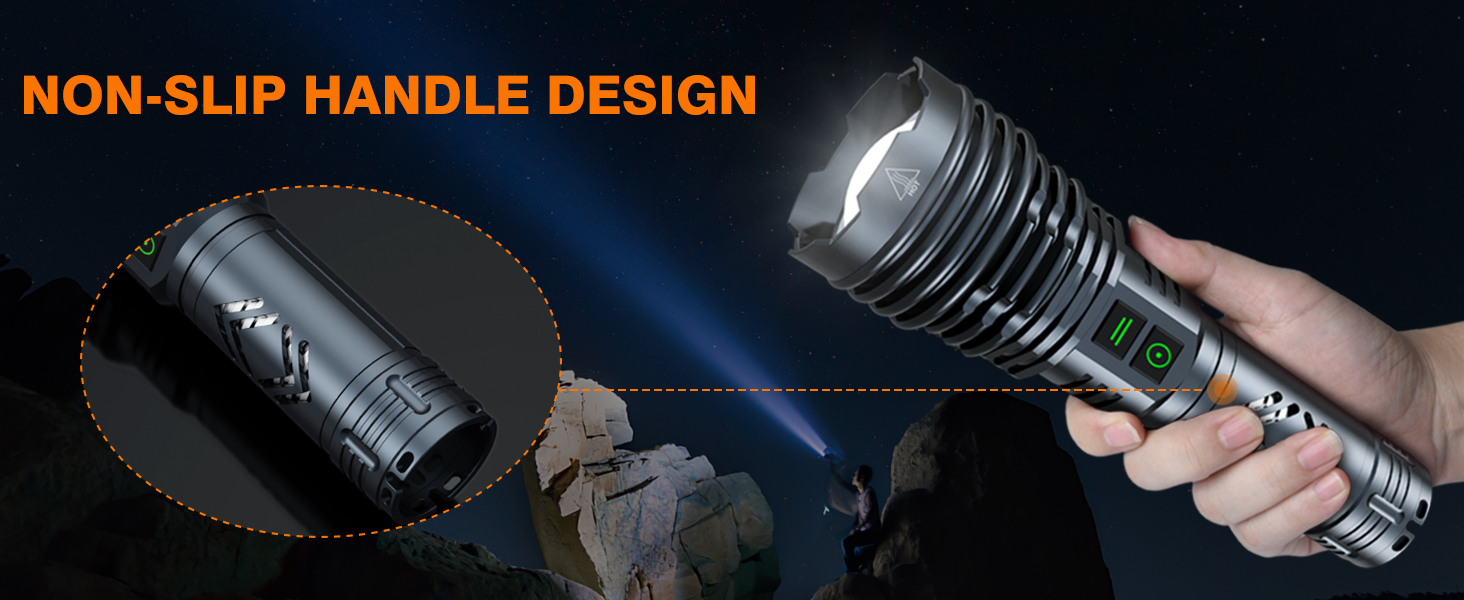 Non-Slip Handle Flashlight