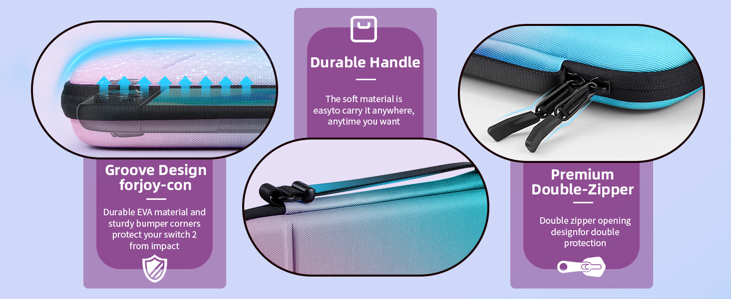 Switch 2 Carry Case Compatible with Nintendo Switch 2 Console