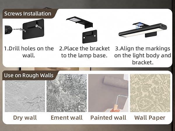 wireless picture lights for wall