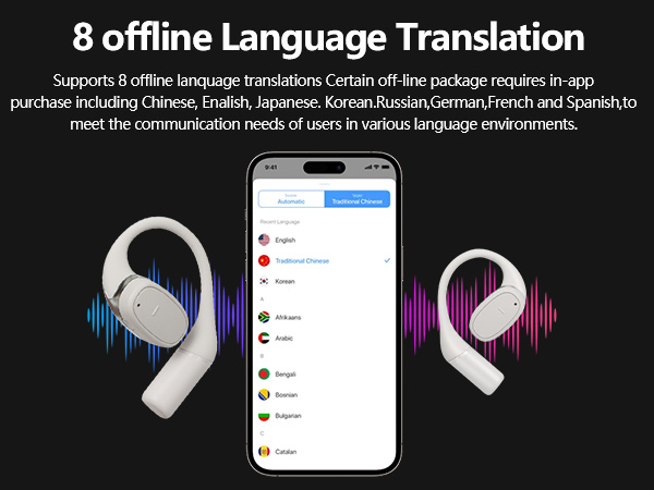 translation earbuds,ranslation earbuds real time,language translator earbuds