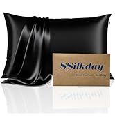Mulberry Silk Pillow Cases with Zipper, Ultra Smooth Soft Breathable Cooling Pillow Cases for Hot...