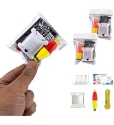 LoDinpo Mini Survival Fishing Kit–Compact Emergency Fishing Gear for Camping,Hiking,Bushcraft,Bac...