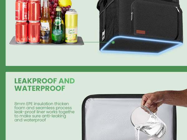 MIYCOO double layer cooler features a rigid wheeled base that never deforms under heavy loads.
