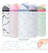 Kaitiaki Bows Stickers for Custom Owala Accessories - Cute Tumbler Decals, Fits 24oz Urban Outfit...
