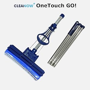 Cleanow OneTouch GO! floor cleaning mop with pva sponge household cleaning tool