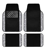 CAR PASS Bling Diamond Car Floor Mats, Shining Rhinestone Carpet Sparkly Glitter Crystal with Ant...