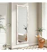 AAZZKANG Wall Mirror Full Length with Wood Frame 43"x14" Rustic Large Full Body Mirrors Decorativ...
