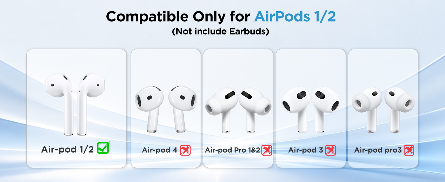 Replacement Charging Case Compatible with AirPods 1st/2nd Gen