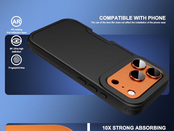 Suoman for iPhone 17 Pro Camera Lens Protector, [All-in-one Frosted] [Strong-Adhesion]