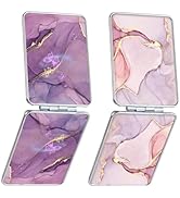 dcdcee Pocket Mirror, Small Travel Mirror with Magnification, Portable Double-Sided Magnifying Co...