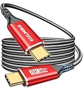 40Gbps USB 4 Cable for Thunderbolt 4 [Red, 6.6FT, Durable], USB C Monitor Cable 8K@60Hz/4K@144Hz,...