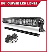 OFFROADTOWN 54 inch Curved LED Light Bar for Pickup Ford Chery Dodge GMC LED Roof Light 832W Off ...