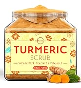 O Naturals Turmeric Body Scrub – Exfoliating Body Scrub for Smooth and Hydrated Skin with Natural...