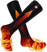 SVPRO Heated Socks for Men Women,Rechargeable Electric Socks Battery Operated Winter Warm Socks w...