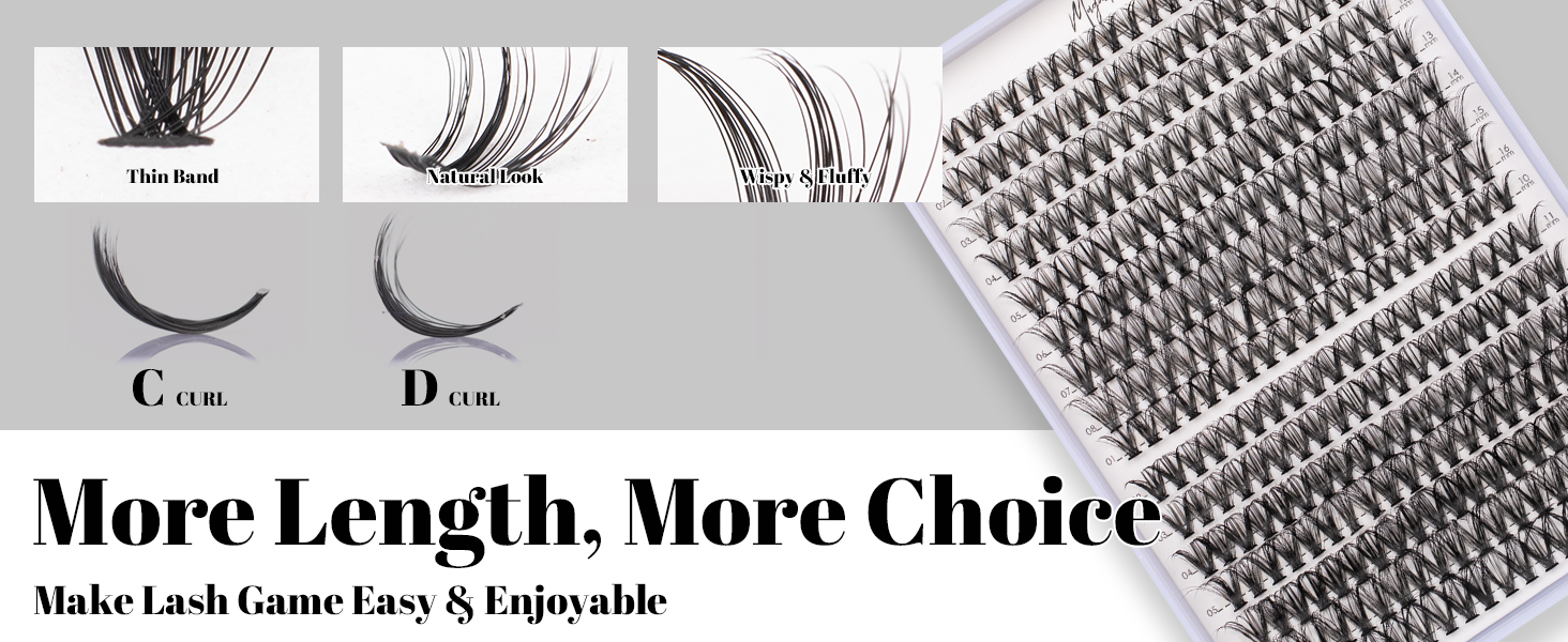 lash extension clusters