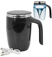 Self Stirring Mug - Rechargeable Automatic Magnetic Electric Coffee Mug, Rotating Cute Mixing Cup...