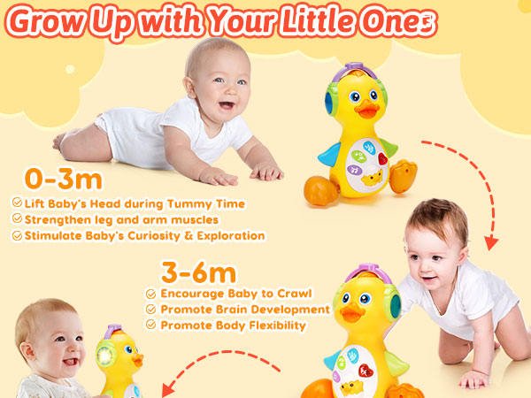 2 3 4 5 6 7 8 month old baby toys must haves tummy time toys 0-3 0-6 3-6 months duck toy for baby