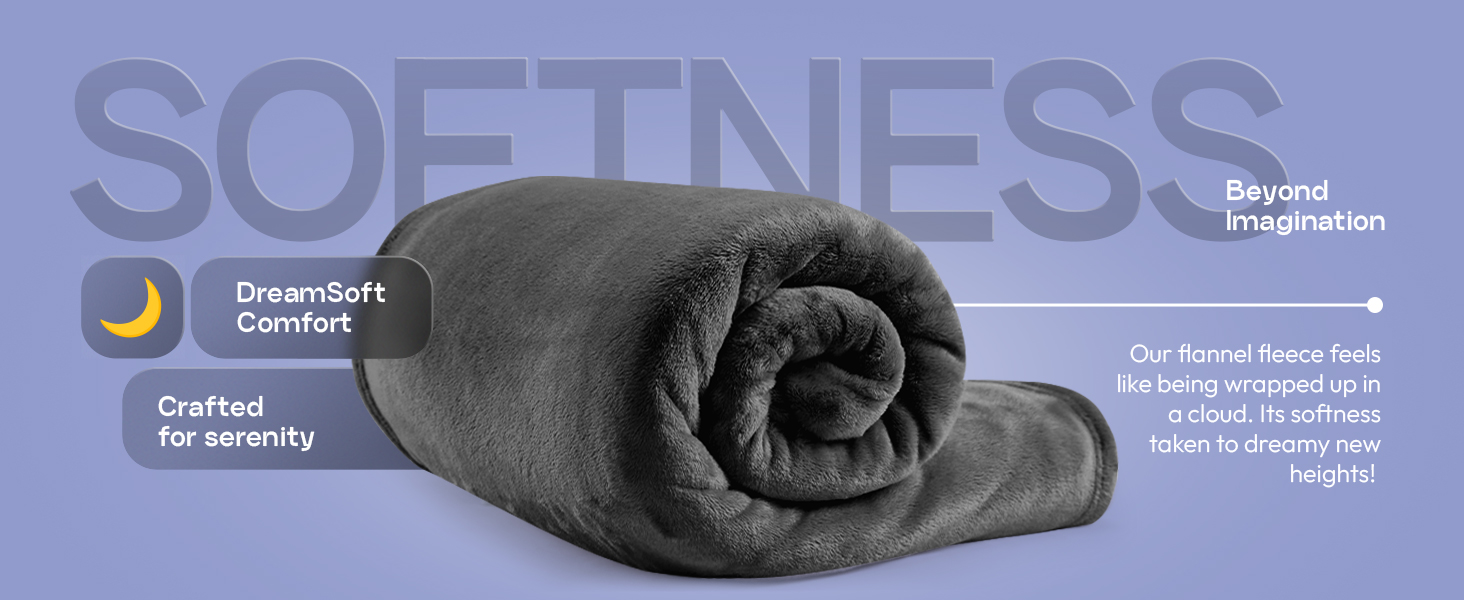 grey fleece blanket