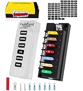 FASTSTORM 6 Circuits Waterproof Marine Fuse Panel, ATO Blade Fuse Block with LED Indicator 12V 24...