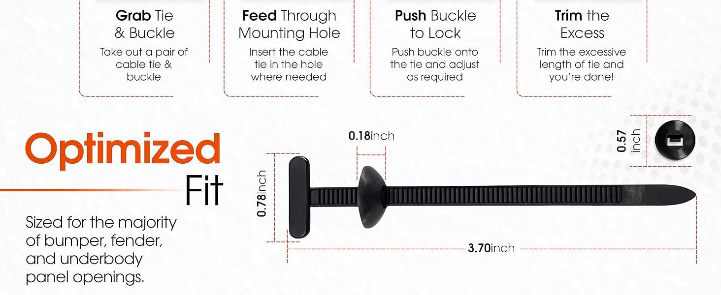 Cable Tie buckle d03