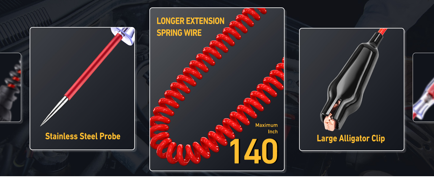 3-65V Backlit Digital LCD Circuit Tester