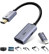 Guermok 4K60 DisplayPort &amp; HDMI to USB-C Adapter for AR Glasses &amp; Monitors | HDMI to USB-C Displa...