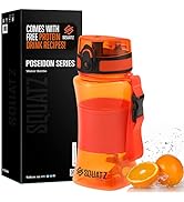 SQUATZ 17 Oz Poseidon Series Water Bottle for Protein and Fruit Shakes - Premium Quality Wide Mou...