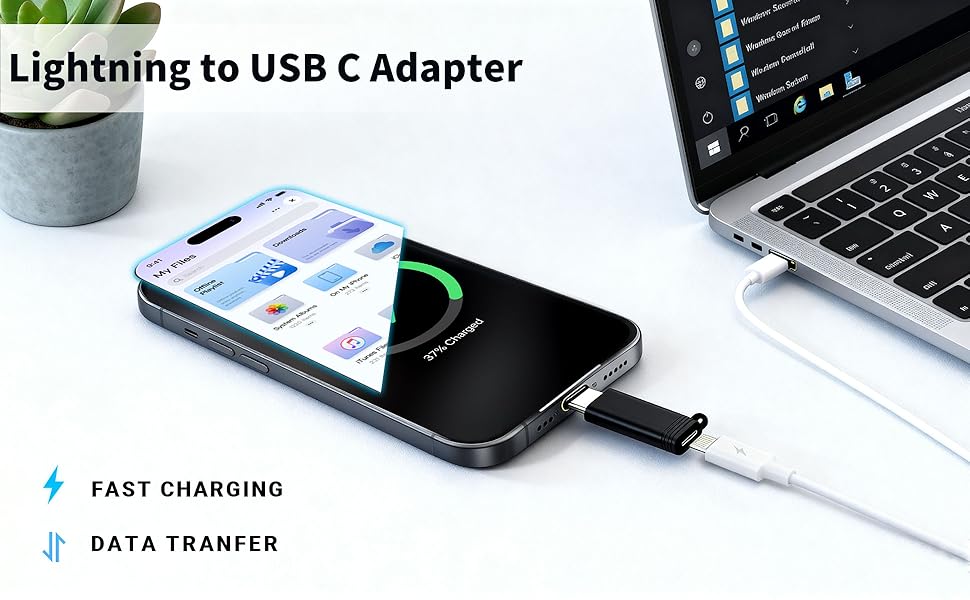 Lightning to USB C Charging Adapter